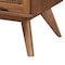 Baxton Studio Asami Mid-Century Modern Walnut Brown Finished Wood and Woven Rattan Full Size 3-Piece Bedroom Set 242-11116-9407-11298-11298-ZORO - alternate 9
